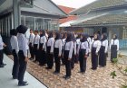 Peserta Magang Rutan Demak Ikuti Latihan Yel-Yel dan Dasar Baris-Berbaris Bersama CPNS