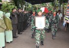 Dandim 0716/Demak Pimpin Upacara Pemakaman Militer Almarhum Sertu Agus Susanto